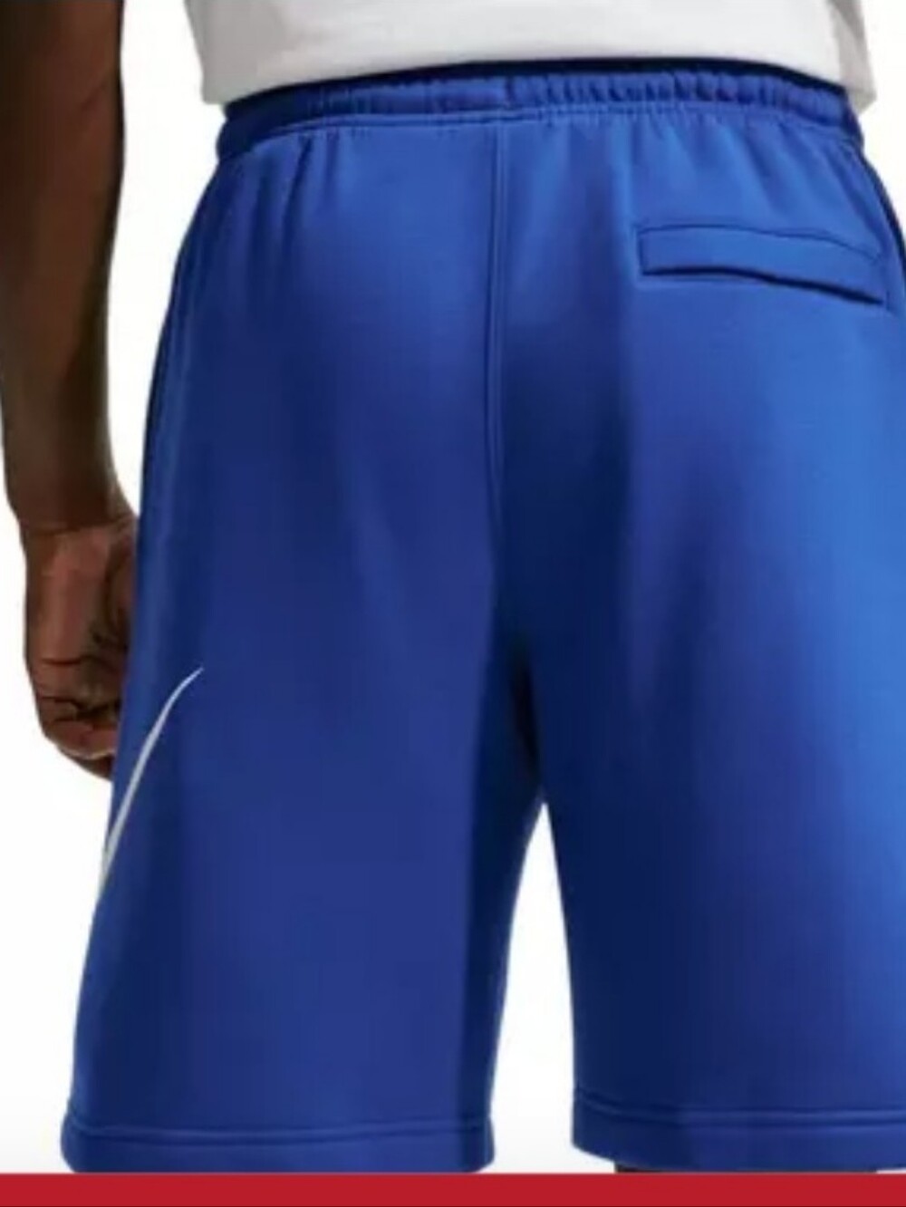 Nike Royal Blue Men's Athletic Shorts with White Swoosh - Picture 2 of 5
